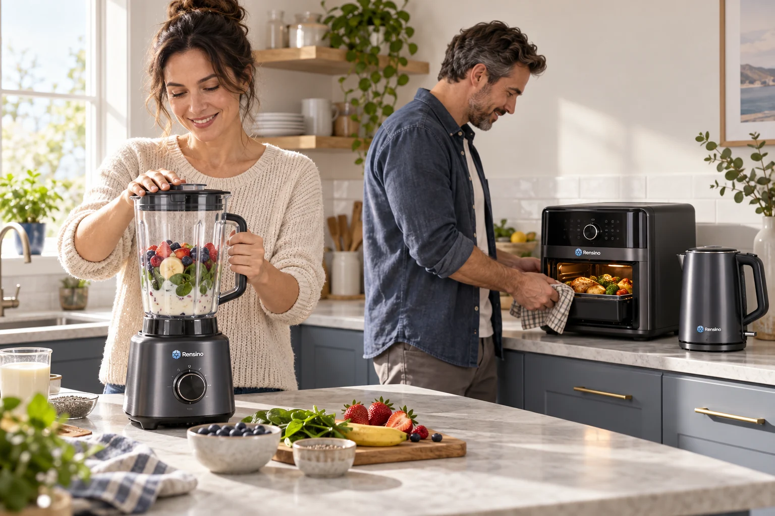 Overseas customers using RENSINO kitchen appliances at home