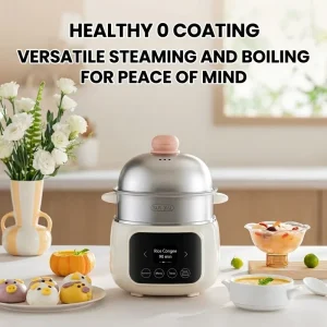 0-coat Baby Food Special Electric 700W Fast Cooker Steamer Stainless Steel with Ceramic Inner Container