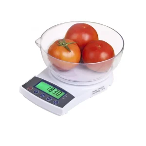 0.1g 1Kg 2lb Digital Kitchen Scale Electronic Cooking Baking Flour Fruit Water Weight Scale with Bowl Back Lit LCD Display