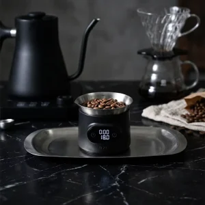 0.1g Precision Espresso Coffee Scale Detachable Measuring Cup Compact Design for Home Kitchen Coffee Brewing