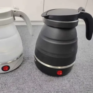 0.6L Silicone Foldable Kettle 600W Portable Travel Water Boiler Mini Electric Tea Maker for Hotel Hospitality