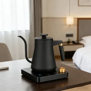 0.8L Goose Neck Stainless Steel Electric Kettle Coffee Maker Large LCD Display Temperature Setting and Keep Warm
