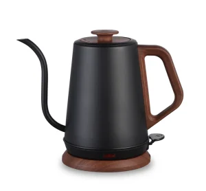 1 Liter Stainless Steel Gooseneck Electric Kettle With Thin Mouth Drip Kettle Auto Shut-off Dry Protection