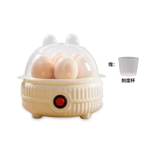 1 Person Mini Automatic Electric Egg Cooker Triple Layer Auto Shut Off Sustainable Household Multifunctional Plastic Egg Boiler