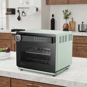 1-Year Household Electric Air Fryer Oven Stainless Steel Digital Oil-Free Roasting Baking Steam Air Fryer Oven