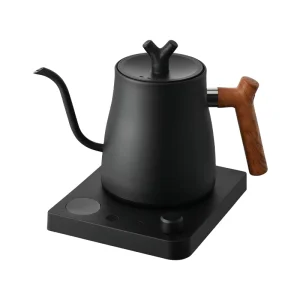 1.0L Gooseneck Electric Kettle with Temperature Control 304 Stainless Steel Coffee Kettle 1000W Fast Boiling Matte Black