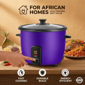 1.0L Portable Electric Home Use Mechanical Timer Rice Cooker with Non-Stick Inner Pot Comes with Measuring Cup