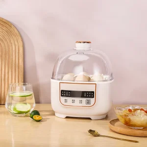 1.0L Portable Electric Slow Cooker Personal Size Mini Hot Pot with Glass Lid for Home Office Travel
