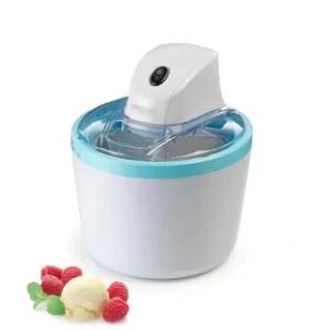 1.2L Classic Sky Blue Ice Cream Maker Automatic Soft Ice Cream Machine Home Ice Cream Maker