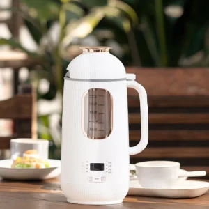 1.2L Portable Low Noise 100% Pure Copper Motor Heat Preservation Household Kitchen Soybean Milk Blender