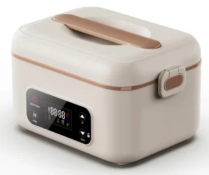 1.3L USB Rechargeable Battery Powered Lunch Box Stainless Steel Leak proof Self heating Cordless Electric Lunch Box