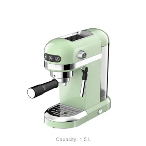 1.4L Green Color Home Used Personal Coffee Maker Manual Espresso Coffee Machine