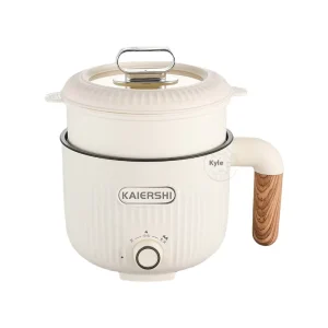 1.5L 304 Stainless Steel Small Electric Cooker 1 2 Person Multi Functional Rice Soup Tempered Glass Lid Household Use