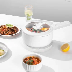 1.5L Electric Cooker Multi-Function All-In-One Pot Double Layer Household Noodle Cooker Non-Stick Pot Hot Pot Smart Cooker