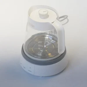 1.5L Glass Electric Kettle Constant Temperature Steel & Glass Set with 800W Heat-Resistant for Water Tea Coffee Heating Home Use