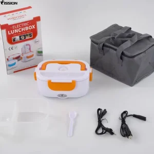 1.5L Portable Electric Heating Food Lunch Box for Car Use with Plastic Inner Container