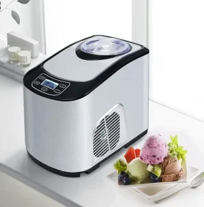 1.5L Stainless Steel Removable tank Automatic Ice Cream Makers Soft Hard Taste Compressor Chilling Home Ice Cream Maker Machine
