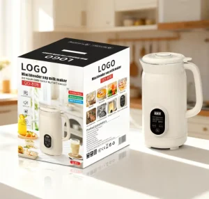 1.6L Electric Nut Milk Maker Heat Preservation Eco friendly Design for Household Use 12 leaf Blades Soybean Oat Milk Machine