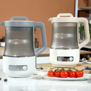 1.6L Golden Capacity Multifunctional Glass Electric Kettle Dual Color LED Light Anti scald Shell for Home & Kitchen