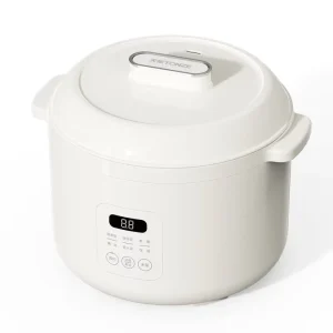 1.6L Micro Pressure Rice Cooker Non Stick Electric Slow Cooker for Soup Ceramic Rice Cooker