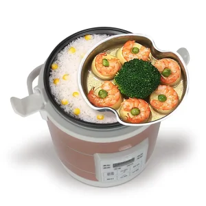 1.6L Portable Car Rice Cooker 12V24V Reservation Heat Preservation Function for Cars and Trucks