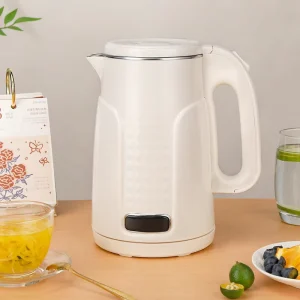 1.7L 1500W 220V Plastic Double Wall Fast Boil Electric Kettle Automatic Shut off Household Hotel Use