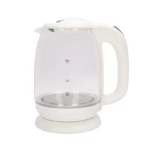 1.7L 2000W Glass Electric Kettle with Blue LED Light Fast Boil Cordless Kettle