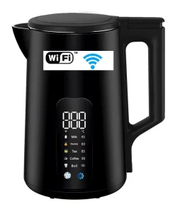 1.7L Digital Smart Electric Kettle Tuya Wifi Keep Warm Temperature Mobile Control Display Hot Tea Kettle