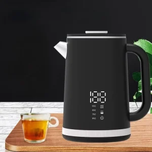 1.7L Electric Kettle 304 Stainless Steel 5-Stage Insulation Household Use Integrated Double-Layer Insulation Keep Warm Feature