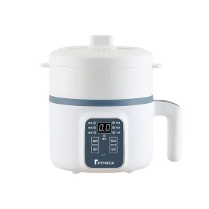 1.7L Portable Electric Rice Cooker Single Double Layer Non Stick Smart Mechanical Multi Cooker for Home Use Steamed Rice Pot