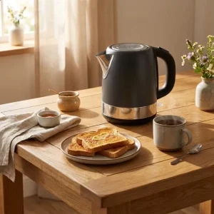 1.7L Stainless Steel Electric Kettle with Removable Washable Filter Auto-off Function and Boil Dry Protection
