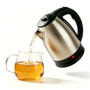 1.8L 1500W Electric Kettle 304 Stainless Steel Fast Boiling Auto Shut Off Boil-Dry Protection Temperature Control 360