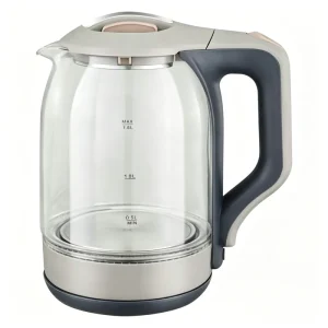 1.8L 220V Glass Electric Kettle Portable Cordless with Keep Warm Function for Home & Car Use