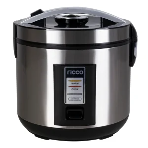 1.8L 700W 10CUP Portable Automatic Electric Rice Cooker with Stainless Steel Housing Paddle Measuring Cup for Household Use