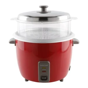 1.8L Classic Drum Rice Cooker with Strong Transparent Steamer or Aluminum Steamer