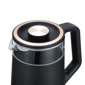 1.8L Double Glass Electric Kettle Cordless Design 360 Rotational Base Keep Warm Automatic Shut off Multi Temperature Home
