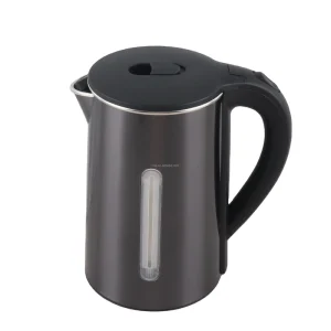 1.8L Electric Tea Kettle Black with Stainless Steel Interior LED Indicator Cool Touch Handle