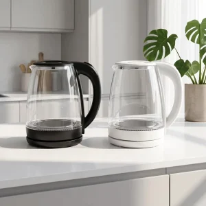 1.8L Glass Electric Kettle with Auto-Shutoff for Home Kitchen
