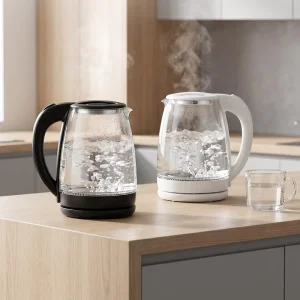 1.8L Glass Electric Kettle with Auto Shutoff for Home Kitchen