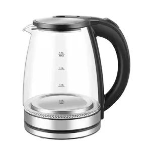 1.8L High Borosilicate Glass Electric Kettle 110V Fast Boiling Health Pot with Stainless Steel Ring for Home & Commercial Use