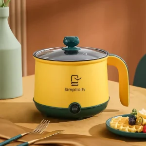 1.8L Multi Purpose Cooker Electric Hot Pot Nonstick Electric Skillets Mini Electric Rice Cooker Smart Appliances