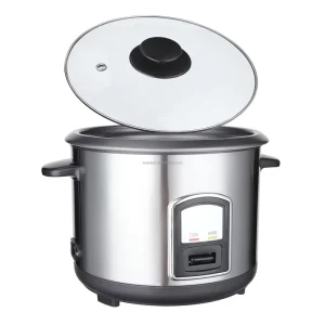1.8L Stainless Steel Electric Automatic Portable Rice Cooker with Cylinder Pattern Inner Pot Included
