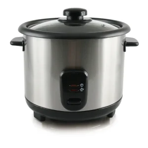 1.8L Stainless Steel Mini Rice Cooker Stainless Steel Drum Electric Rice Cooker with Non Stick Pot
