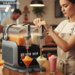 1.8Lx2 Automatic Factory Direct Electric Home Commercial Ice Cream Slush Slushie Frozen Drink Machine Maker 8 in 1