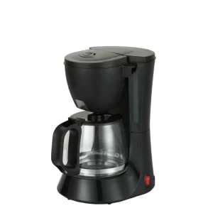 10 Cup Drip Coffee Machine 1.2L Electric Black Electric Coffee Maker with Glass Pot