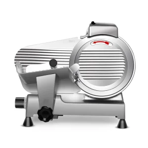 10 Inch Commercial Meat Slicer 240W Frozen & Cheese Slicer Premium Chromium-plated Steel Blade Semi-auto Low Noise