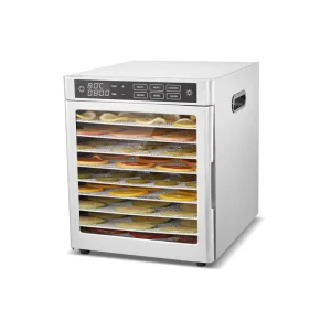 10 Tray Stainless Steel Home Food Dehydrator for Drying Fruit & Vegetables