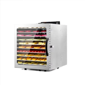 10 Trays Stainless Steel Food Chilli Dryer Fruit Dehydrator Commercial Dehydration Machines