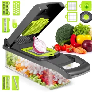 10 in 1 Multifunctional Vegetable Cutter Shredders Slicer With Basket Fruit Potato Chopper Carrot Grater Mandoline