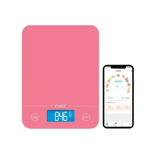 10 kg Talking Kitchen Scale Battery Lid Health Food Vegetables Weighing Tempered Glass Smart Free App Household Electronic Scale